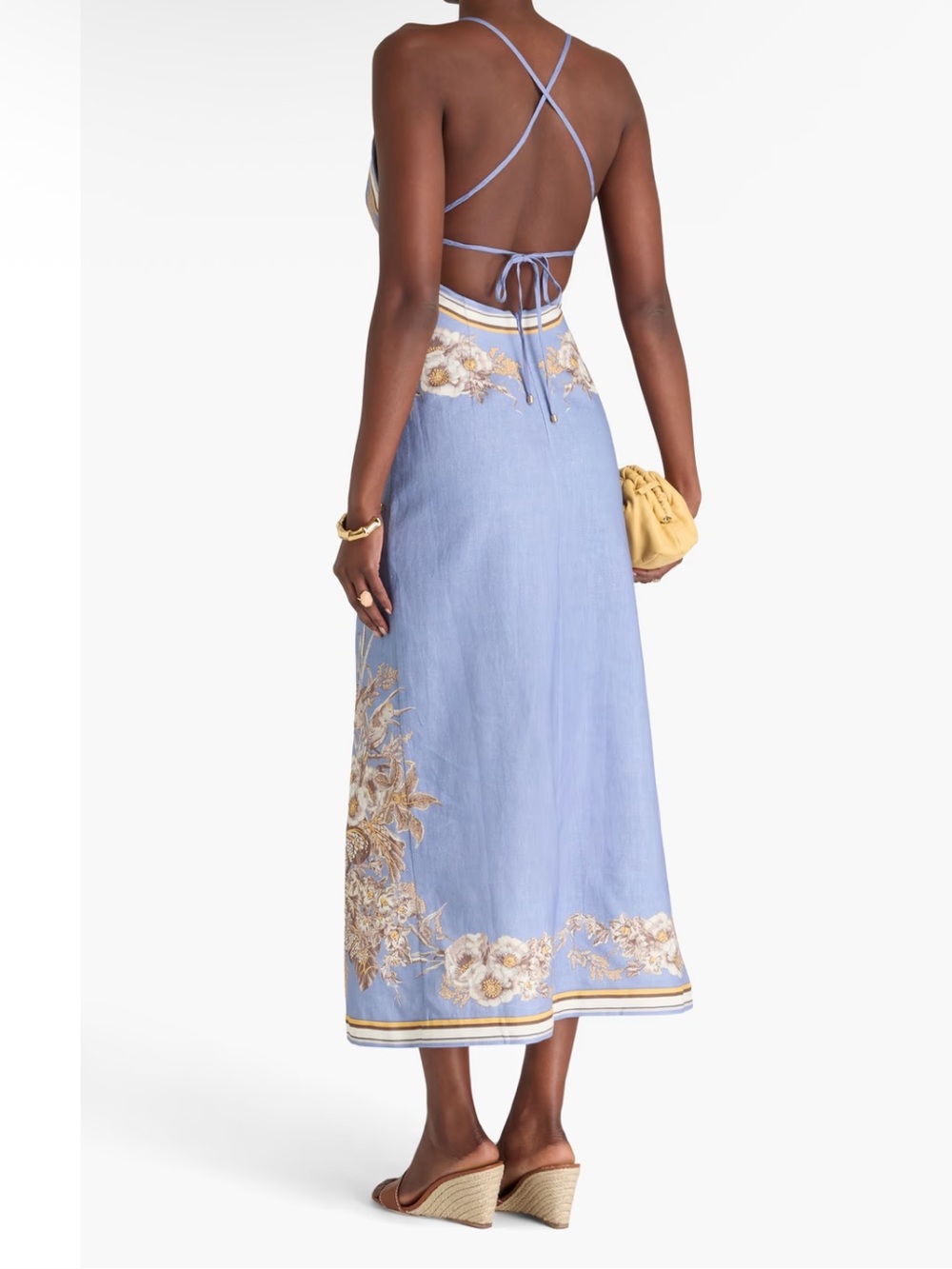 Zimmermann Ottie Dress in Blue Flora - Picture 7 of 7